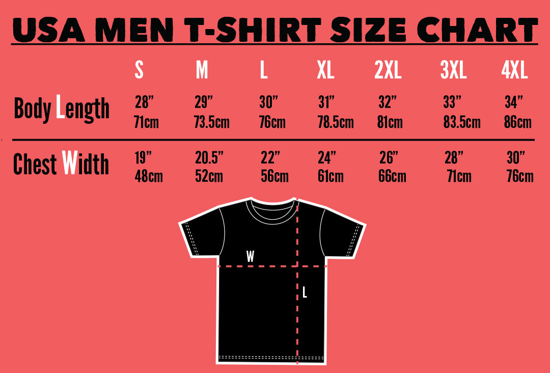 us t shirt size chart