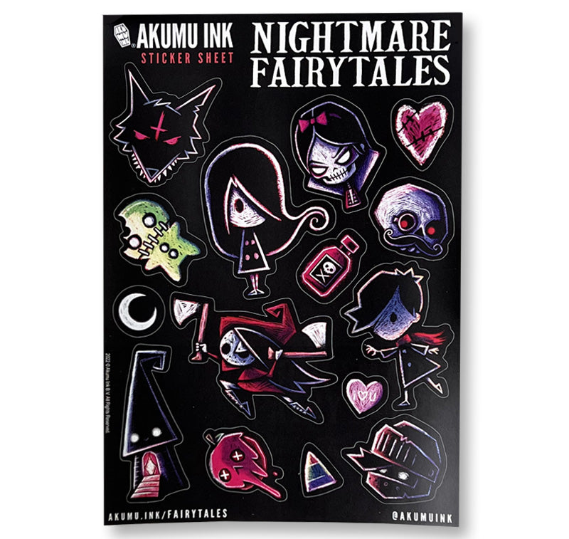 New Alice's Nightmare in Wonderland Sticker Pack – Akumu Ink Clothing