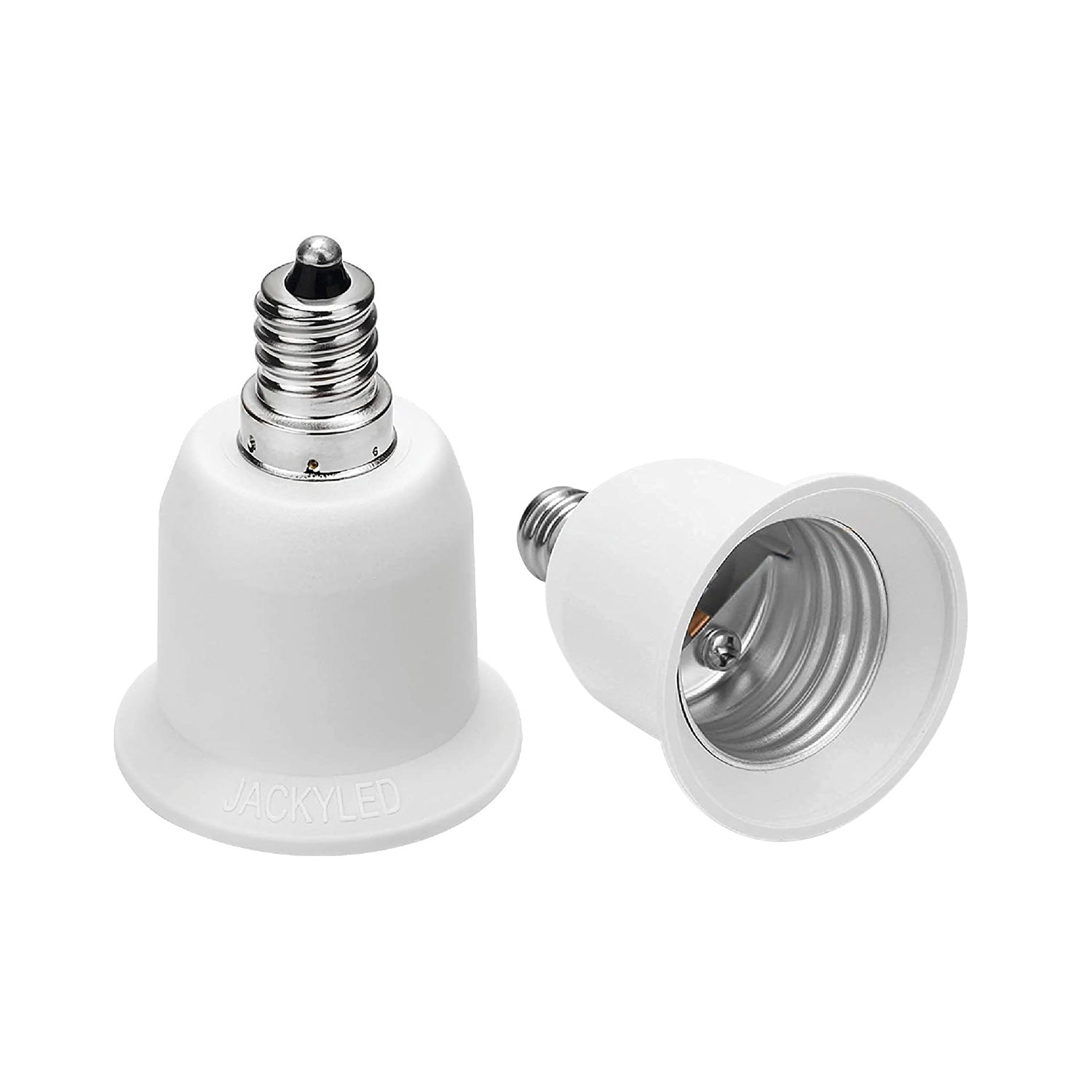 Brutaal Wizard Portugees E12 to E26/E27 Adapter Chandelier Light Socket 2/5/10 Pack – JACKYLED