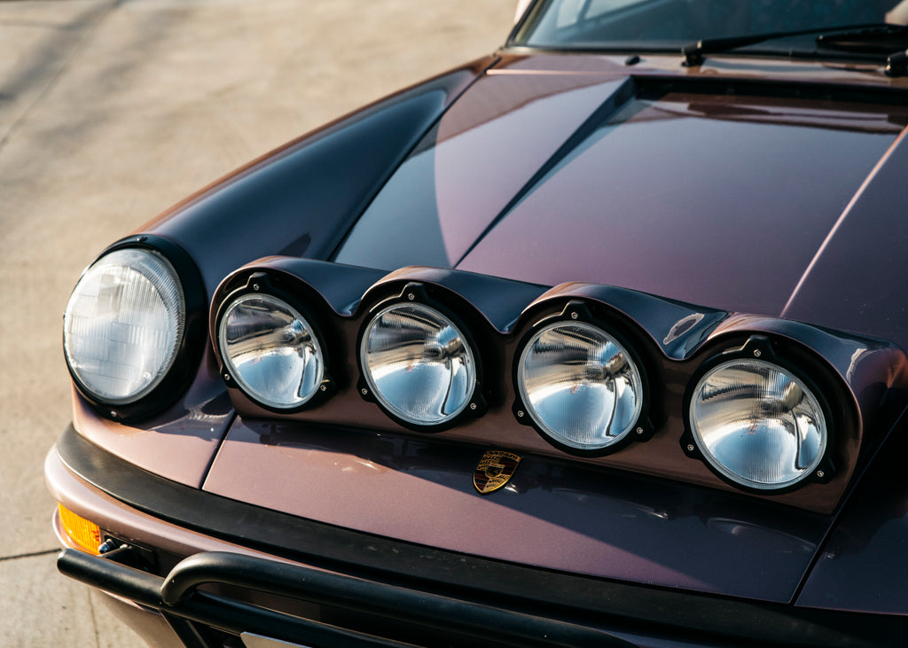 Cassis Red Metallic Porsche 911 Safari light pod detail