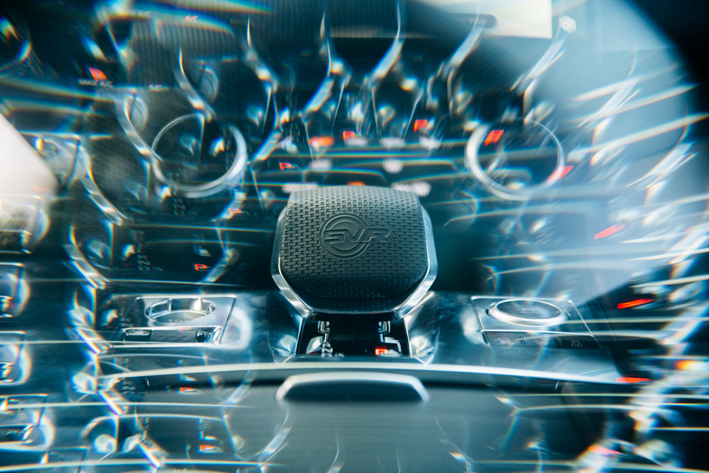 Jaguar SVR Shifter with refraction effect 