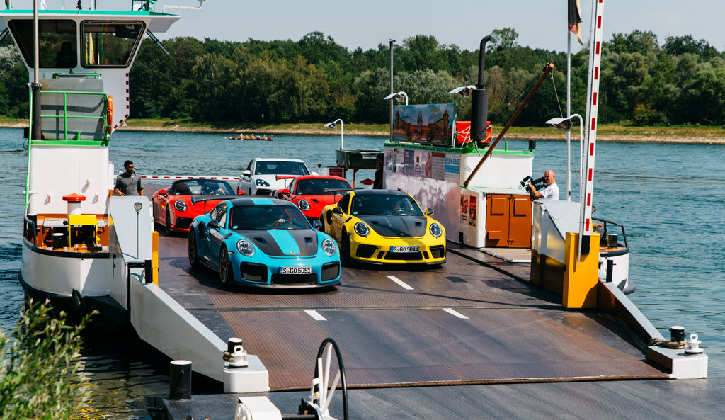 GT Cars on a ferry in Germany