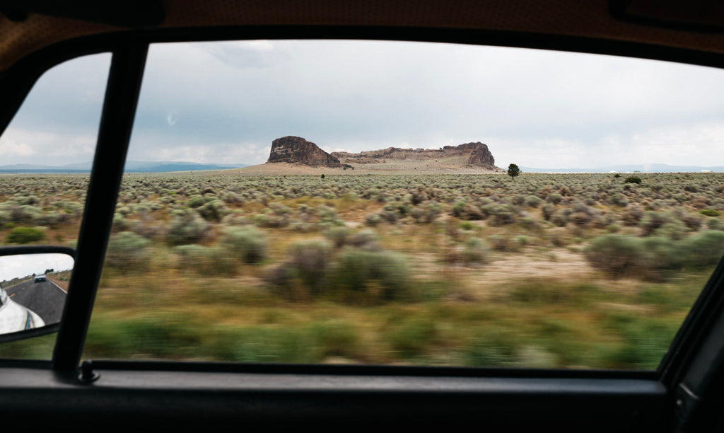 Driving past Fort Rock, OR