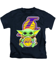 Load image into Gallery viewer, BABY YODA LOS ANGELES LAKERS Unisex Fit - Kids T-Shirt
