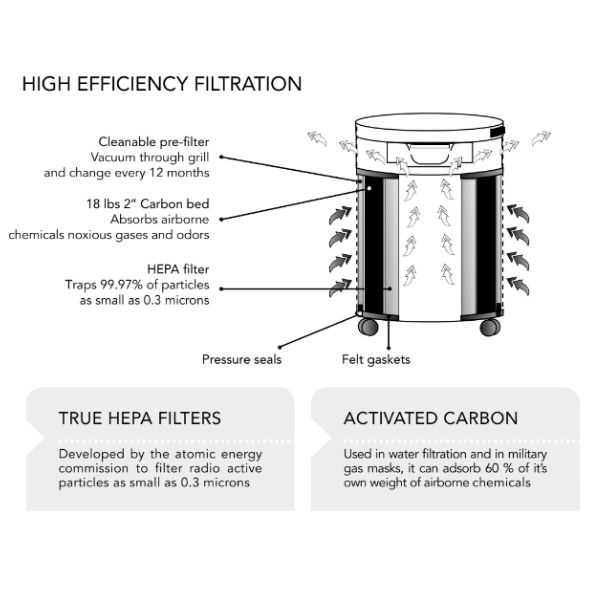 Airpura R600 Filtration System — How it works