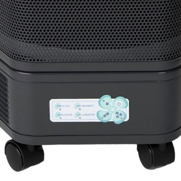 Amaircare 3000 Portable HEPA Air Purifier - close-up of LED control lights