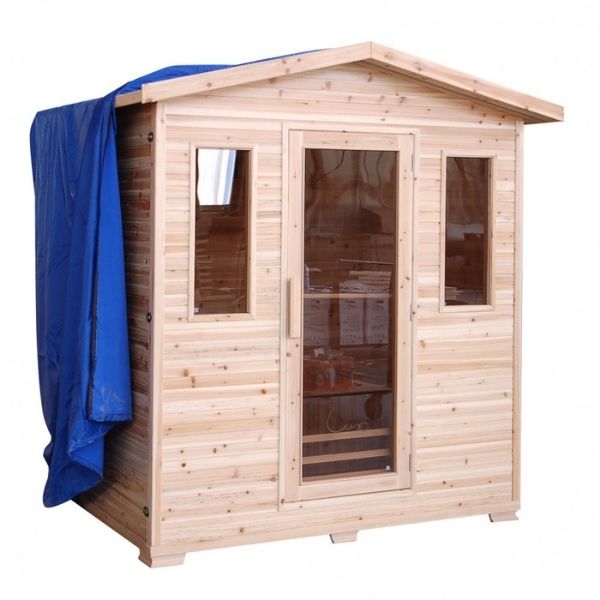 SunRay Grandby HL300D Three Person Outdoor Sauna - Best Outdoor Saunas for Sale