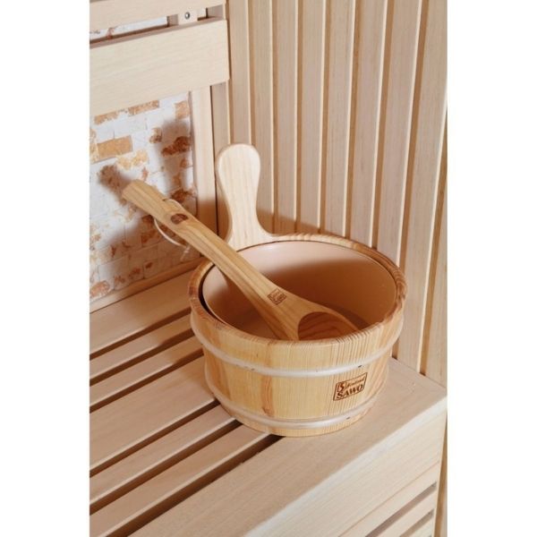 SunRay Westlake 300LX Three Person Traditional Sauna Water Cask And Spoon