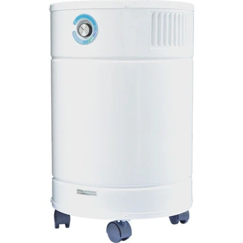 hepa air purifier for allergies - The Allerair Airmedic Pro 6 Plus In White color on white background