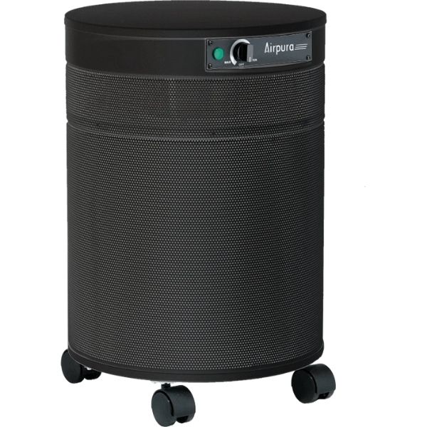 Airpura G600 DLX Odor-free for Chemically Sensitive (MCS) Air Purifier Black Front Side View