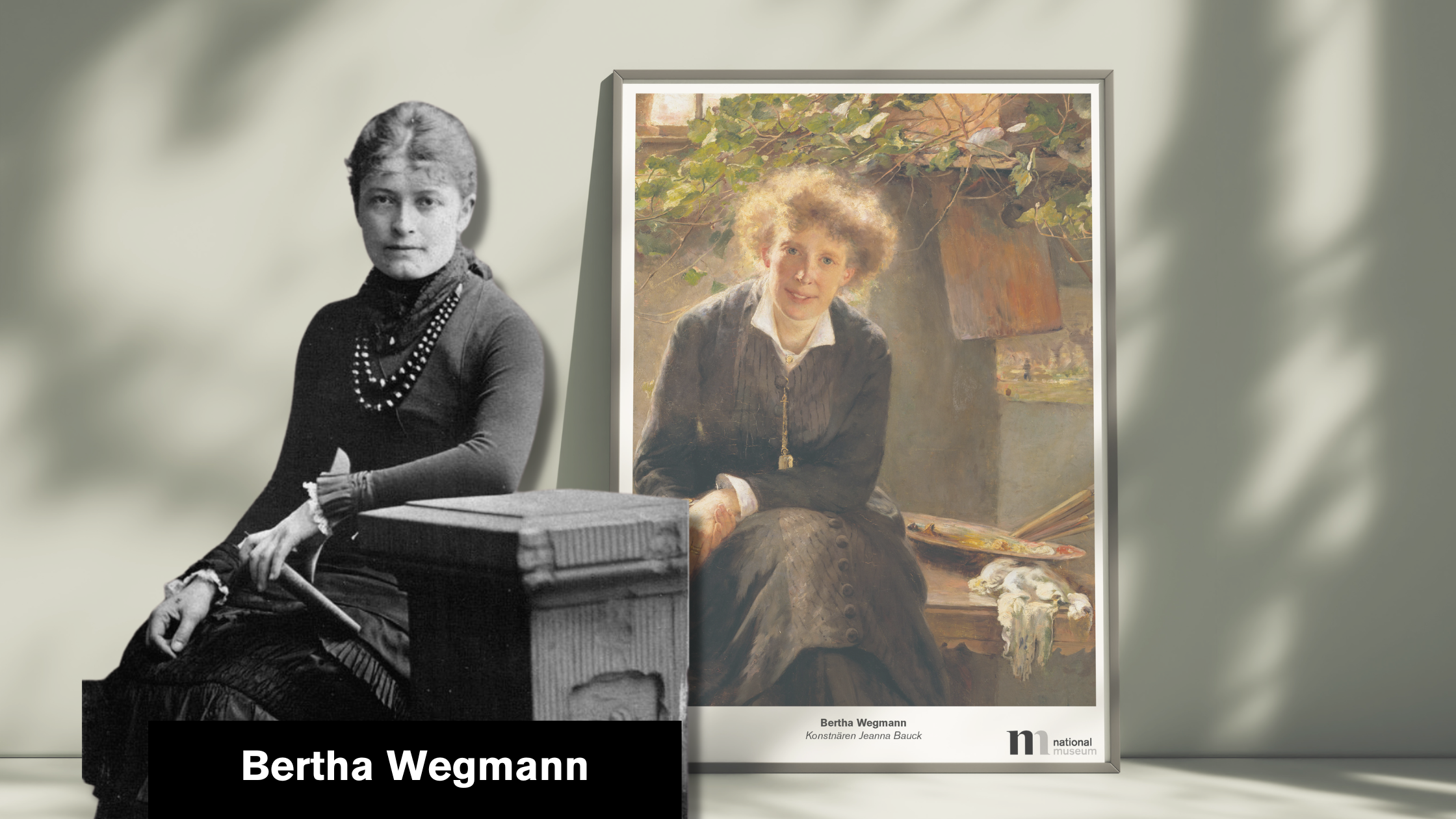 Konstnären Bertha Wegmann och postern Jeanna bauck