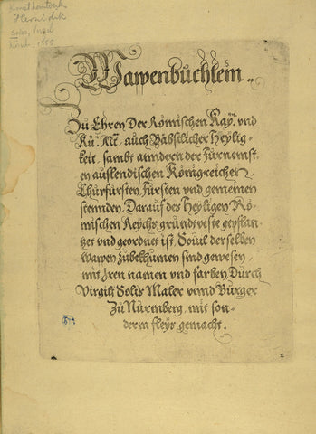 Sida i boken Wappenbuchlein