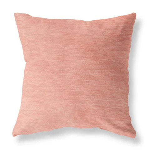 Salmon pink ready-made velvet pillow
