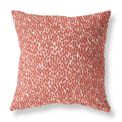 pink leopard print pillow