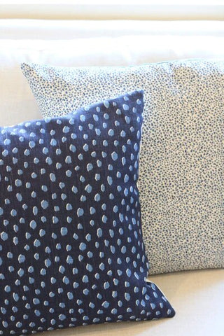 Leopard Print and Blue Printed Pillows