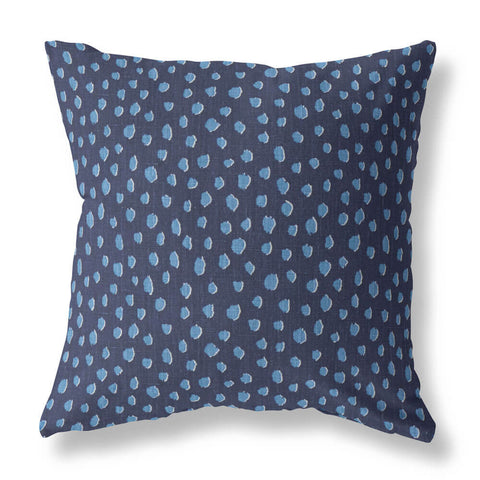 linen leopard navy animal print pillow cover