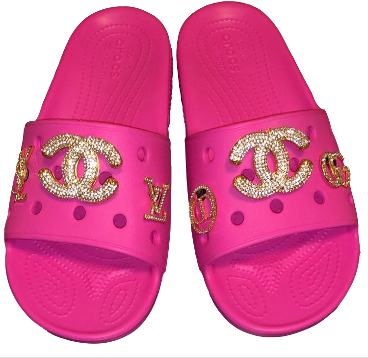 Luxury Pink Crocs – Boss Blinks LLC