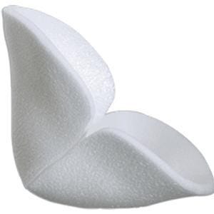 Mepilex Heel Dressing: 5 Count, White, 5" x 8"