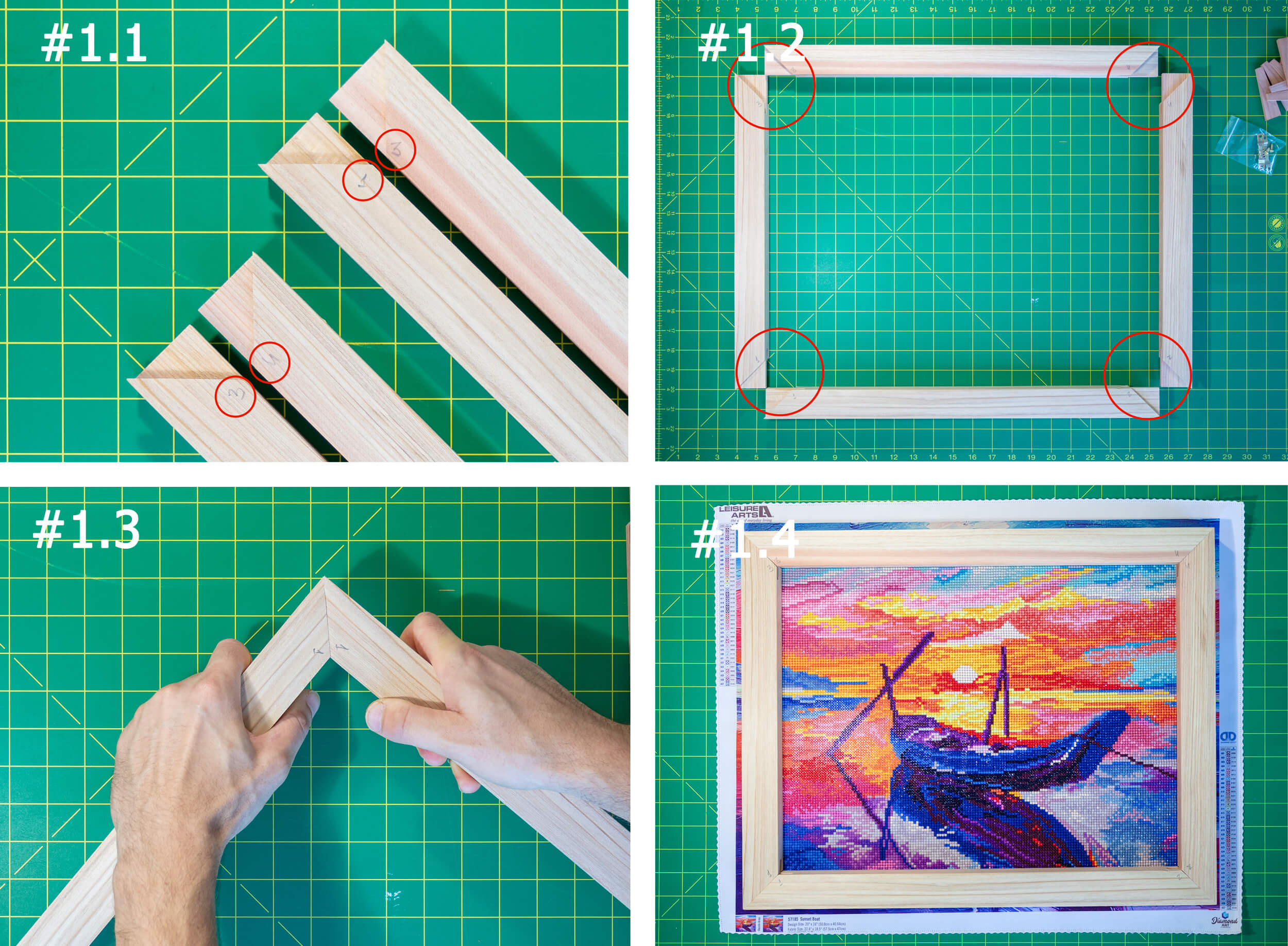 Diamond painting stretching frame assembly guide – Large Print Studio