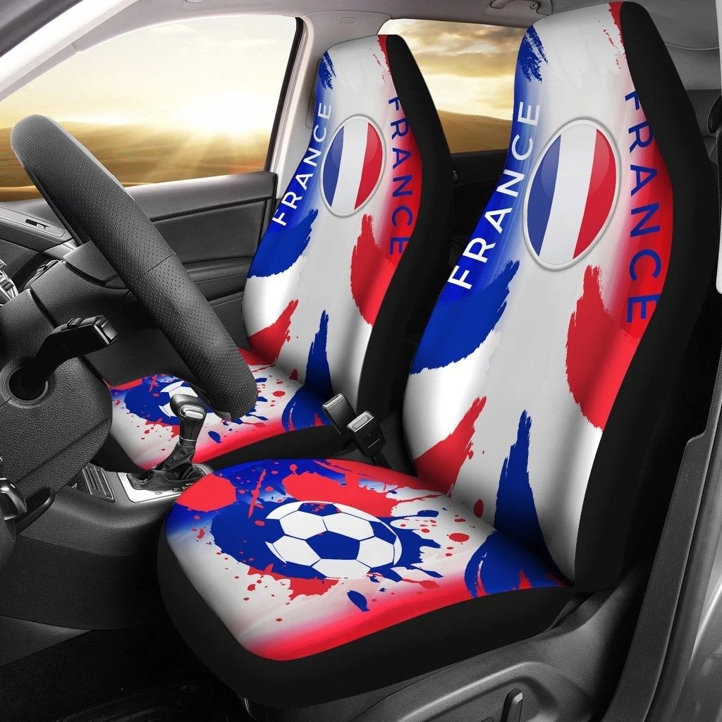 France Fan Club World Car Seat Covers Set 2 Pc, Car Accessories Car Ma –  Love Mine Gifts