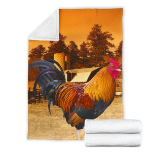 Fleece Blanket Chicken Farmer 3d Personalized Custom Name Date Fleece Blanket Print 3D, Unisex, Kid, Adult - Love Mine Gifts