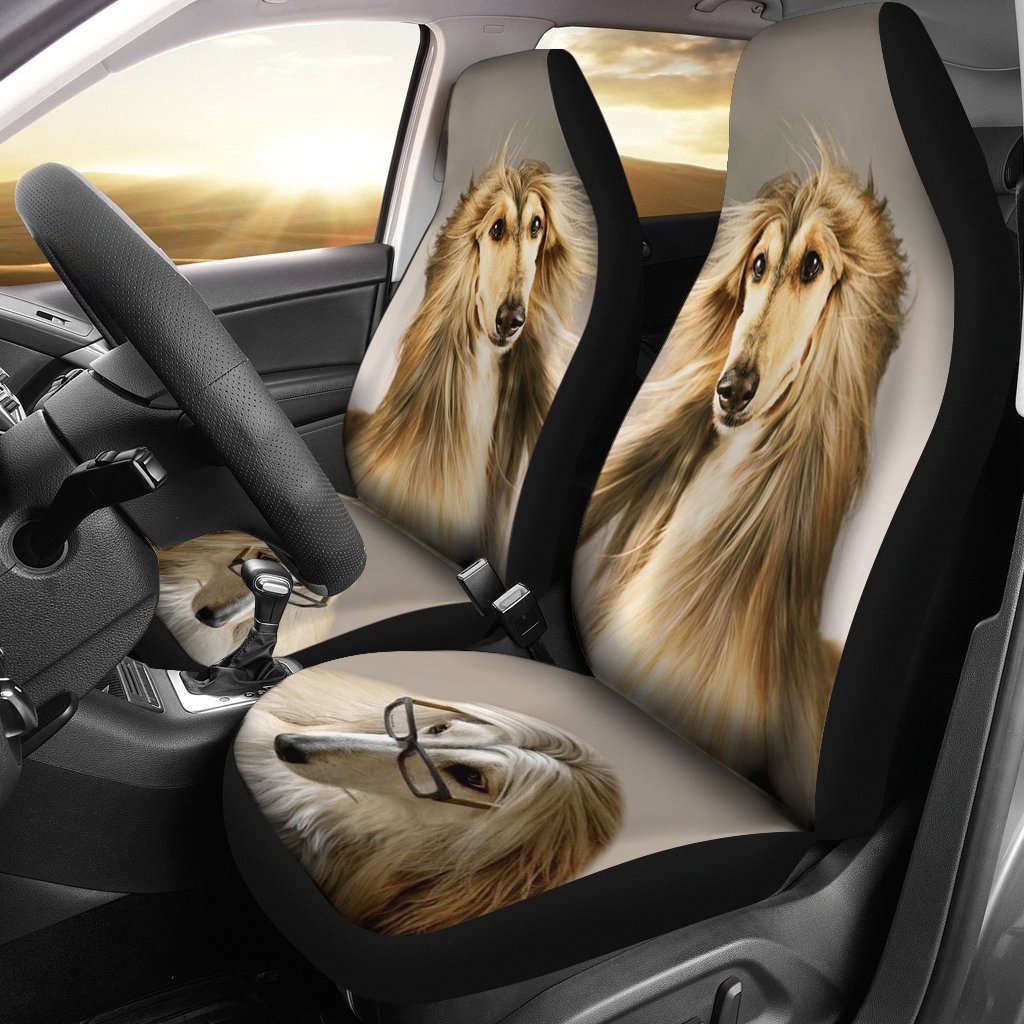 Afghan Hound Dog Car Seat Covers Set 2 Pc, Car Accessories Seat – Love Mine Gifts