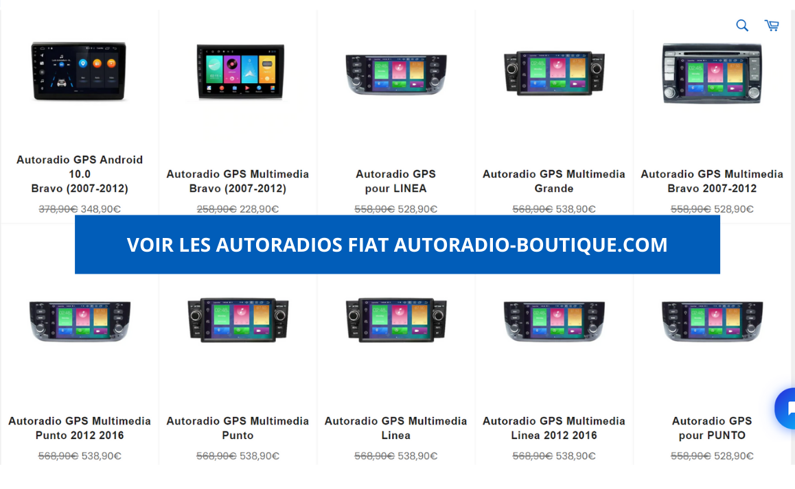 Radio (code de déblocage non fourni) pour FIAT Punto Evo 3J 7355014090