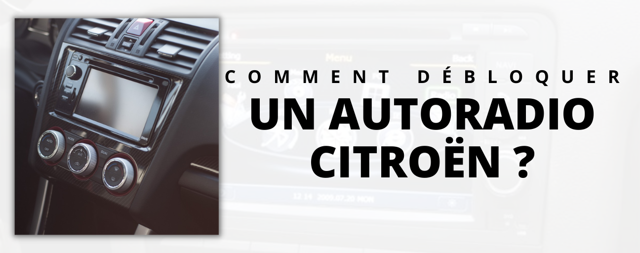 how to unlock a citroen car radio