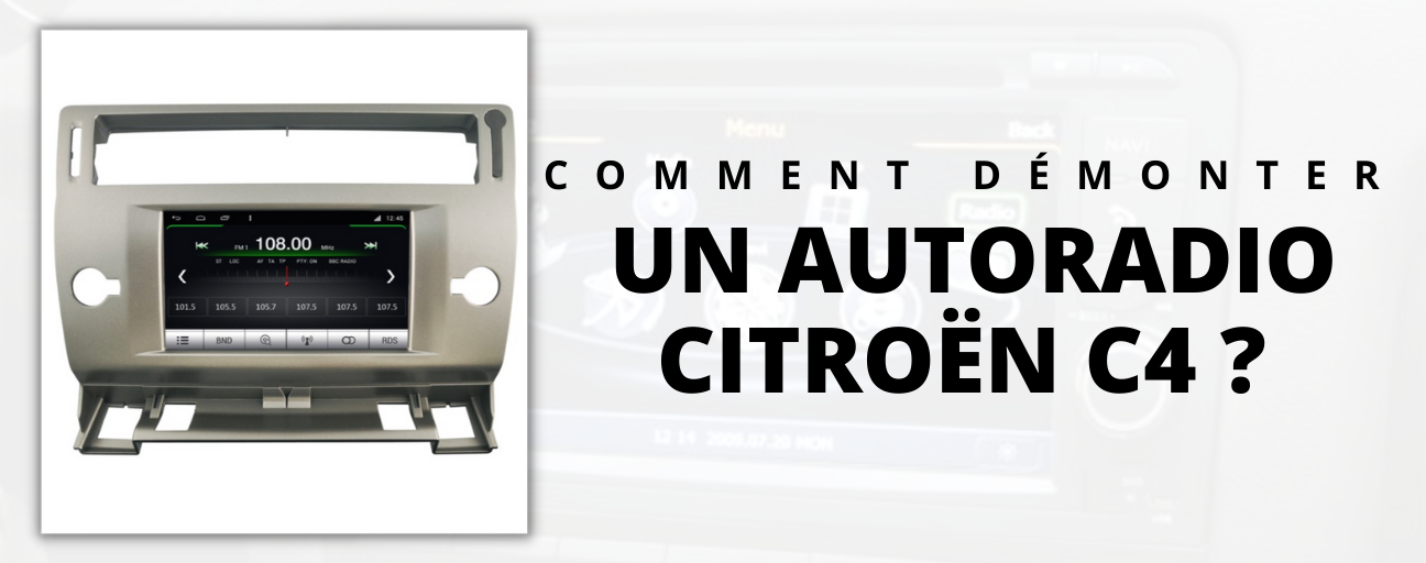 How to disassemble a citroen C4 car radio?