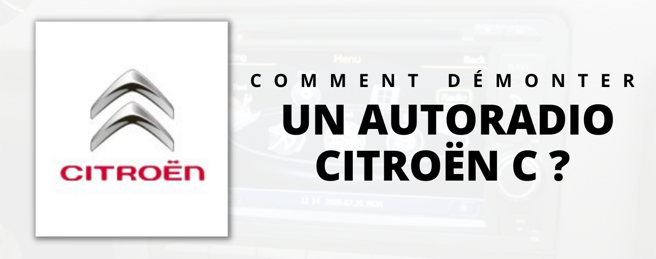 How to disassemble citroen car radio