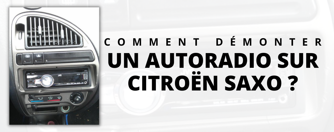 disassemble car radio on Citroën saxo