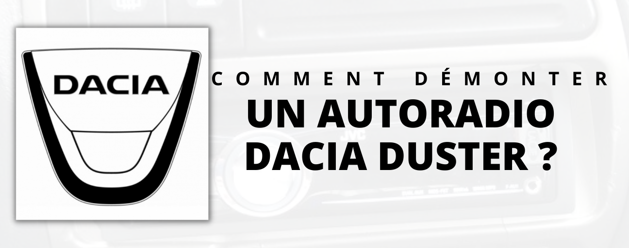 How to disassemble a dacia duster car radio?