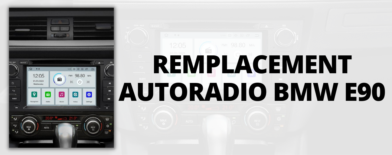 BMW E90 car radio replacement