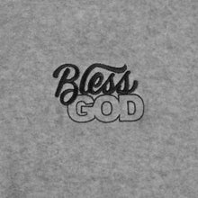 Load image into Gallery viewer, Heather Gray Bless God Embroidered Crewneck
