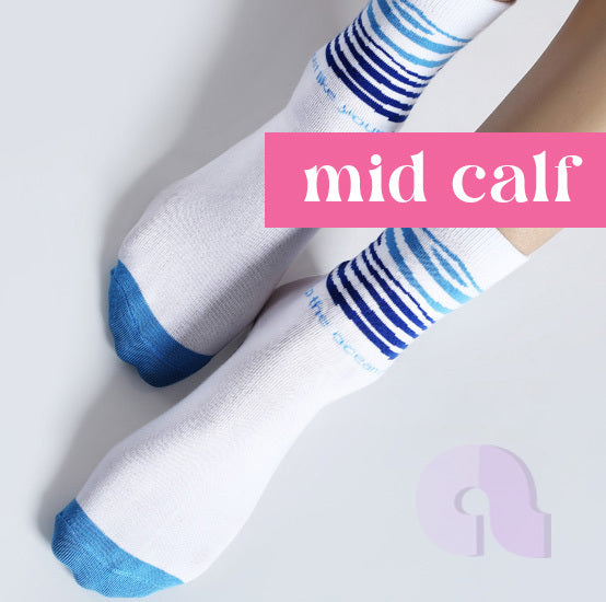 mid calf length socks