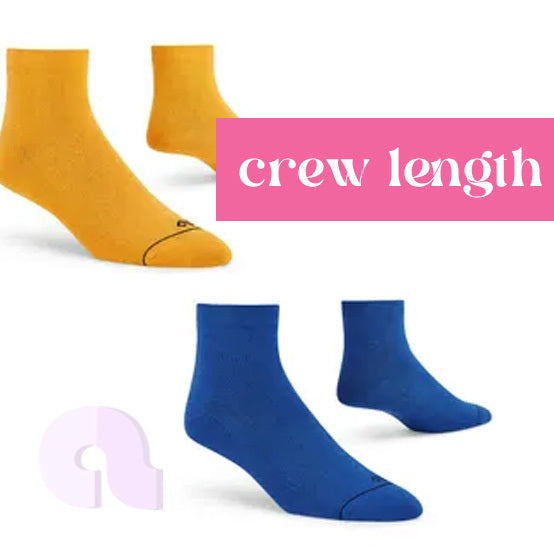 crew length socks for women