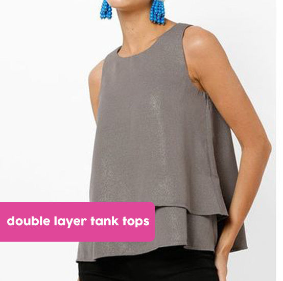 double layer tank top