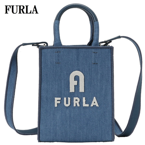 トートバッグ FURLA WB00255オポチュニティ ミニ L デニムブルー