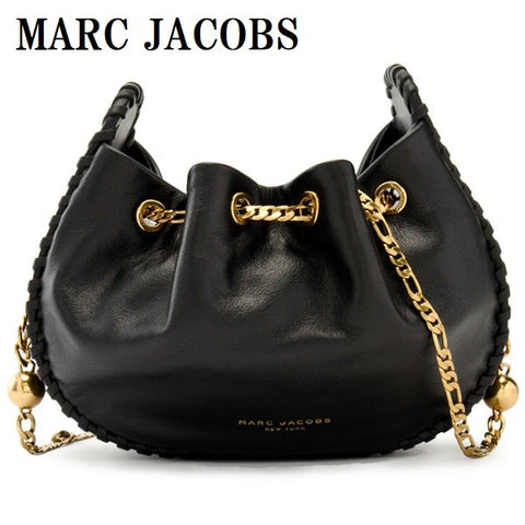 MARC JACOBS SMALL RECRUIT LEATHER CROSSBODY BAG M0012573 BLACK