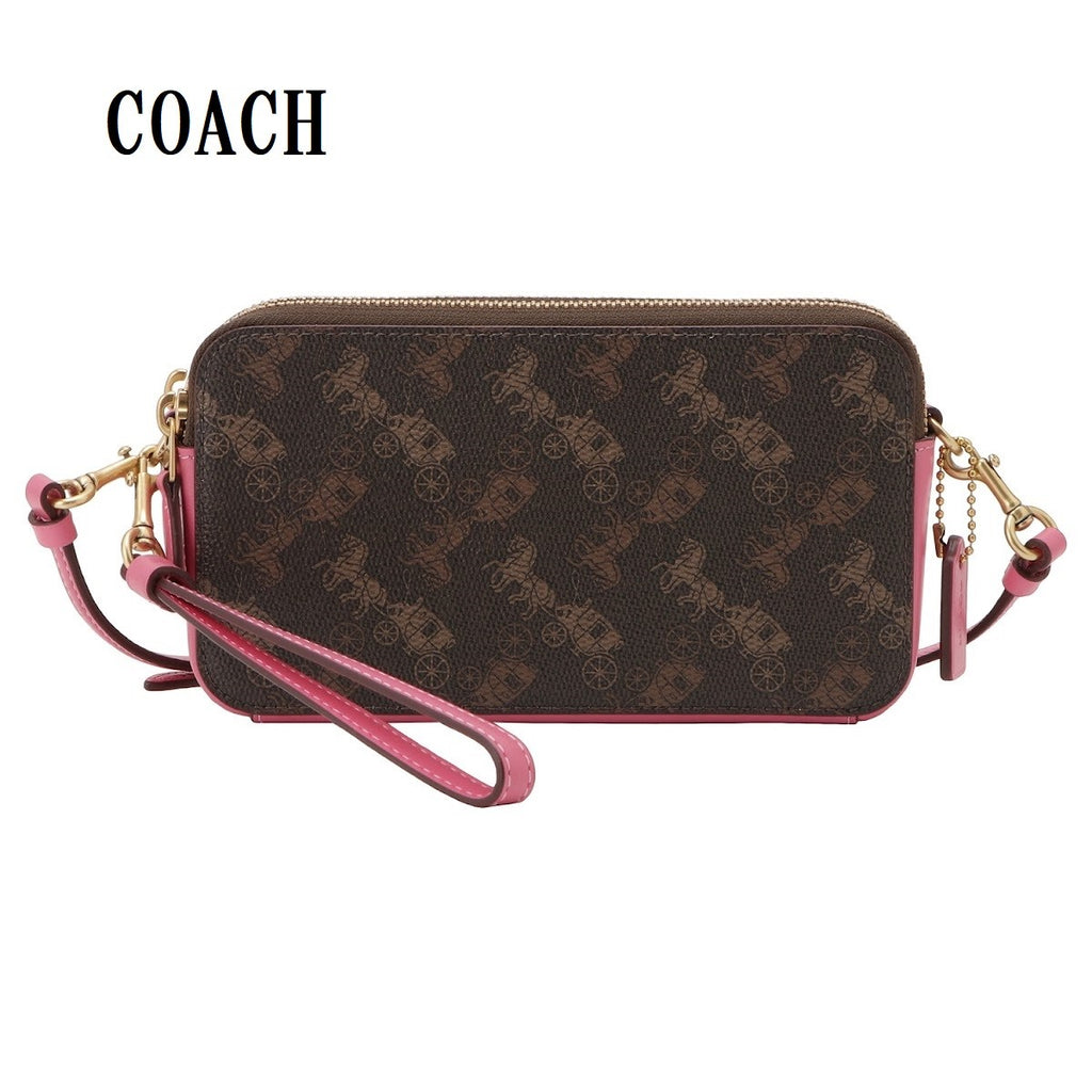 COACH KIRA CROSSBODY SHOULDER BAG HORSE AND CARRIAGE COATED CANVAS