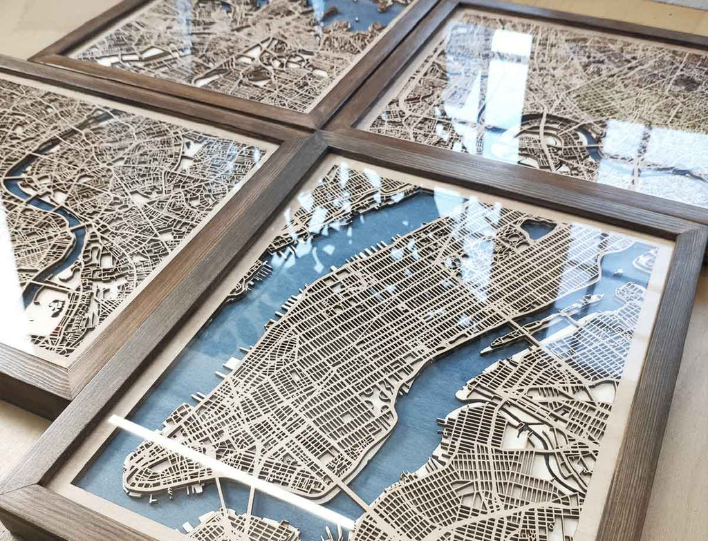 Laser Cut Wood Maps: A Modern Fusion of Art, Technology, and Cartography