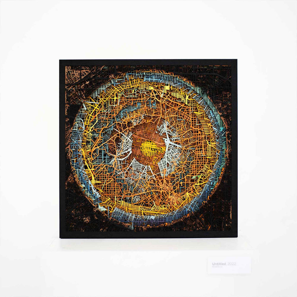 Art Exhibition 'Metropolis' : A Journey Through Hubert Roguski's CityWood Laser Cut Maps