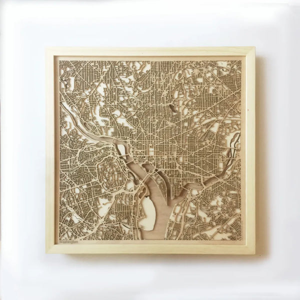 Washington CityWood Minimal Wooden map wood laser cut maps https://thecitywood.com/ CityWood is a wooden map artwork. City streets, water CityWood - Laser Cut Wooden Maps - Award Wining Design by architect and designer Hubert Roguski