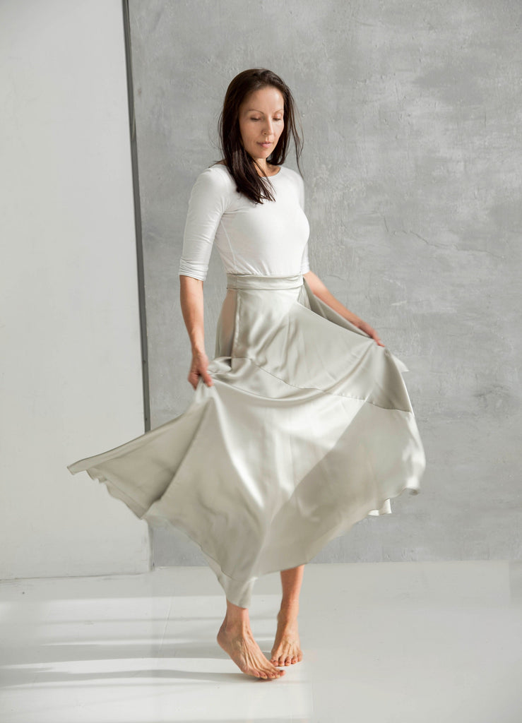 Healer Skirt in 4 Ply Silk Crepe – Rachel Ackley