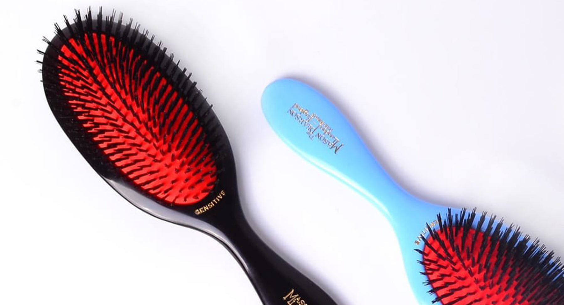 Pearson SB3 Pure \'Handy\' Click Bristle Sensitive & Beauty Hairbrush Boar Mason Buy Health –