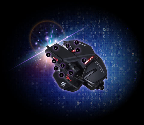 mad catz rat6 gaming mouse 11 PROGRAMMABLE BUTTONS dele nordic gaming finland