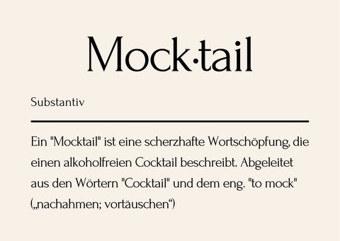 Definition Mocktail