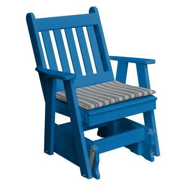 blue glider chair