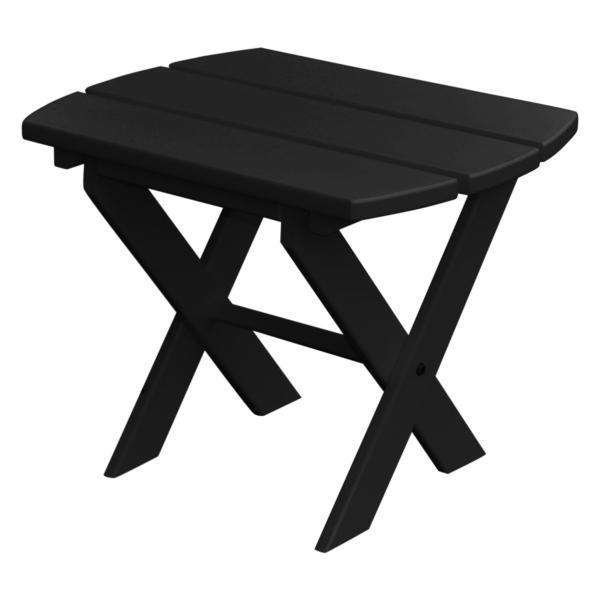 black plastic end table