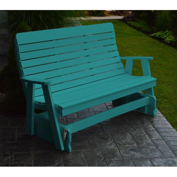 recycled plastic porch glider